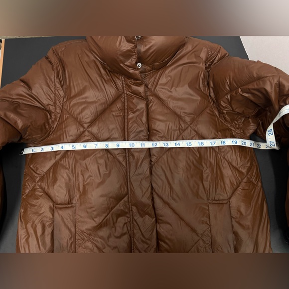 Abercrombie & Fitch Dark chocolate Brown Puffer Coat, oversized - Picture 8 of 8